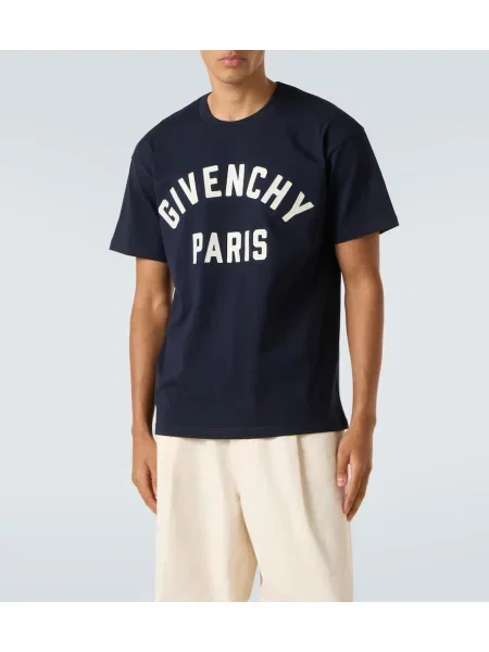 Tricou Givenchy din jerseu albastru