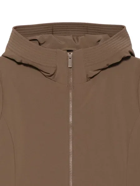 Palton Woolrich cu glugă maro
