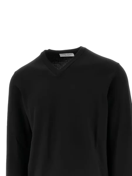Pulover The Pull cu decolteu în V negru