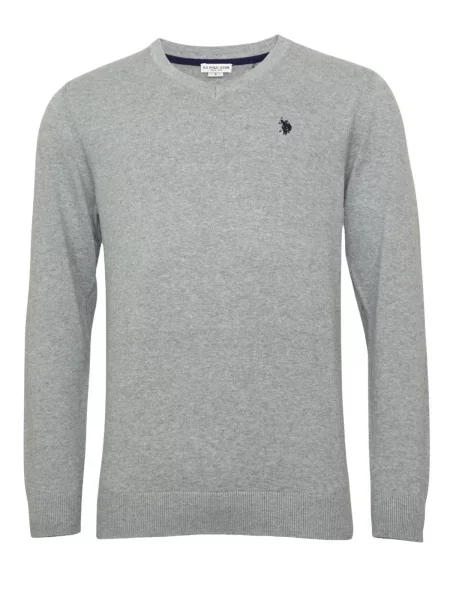 U.S. POLO ASSN. Pulover bleumarin gri