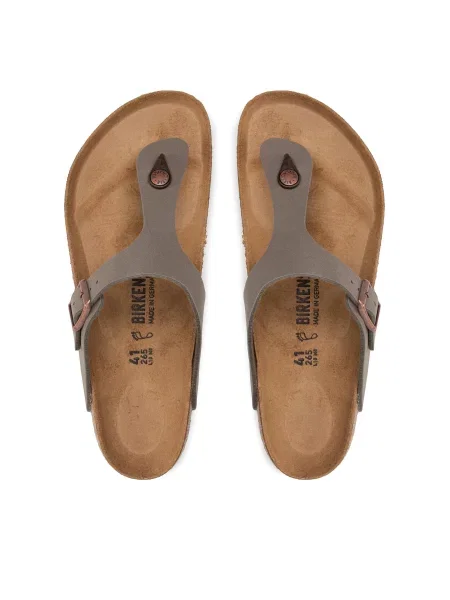 Sneakers Birkenstock Gizeh Birkibuc Unisex Stone EUR 43 γκρι