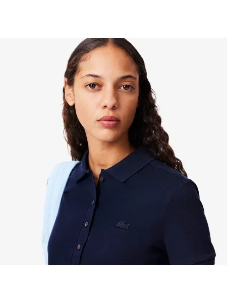 Поло Lacoste синее