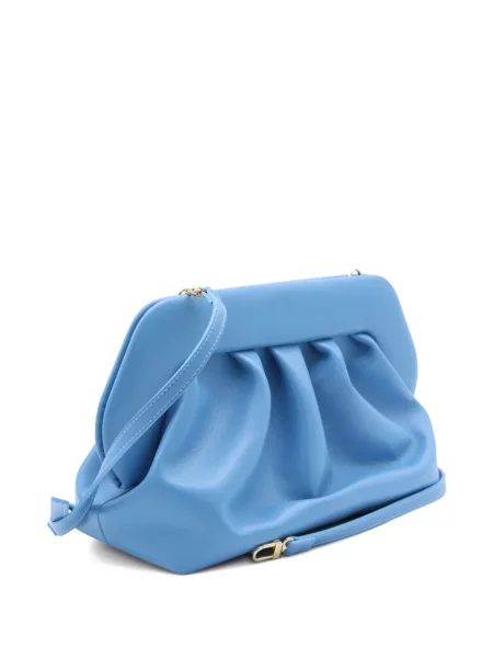 Kožené psaníčko Themoirè s volány modré