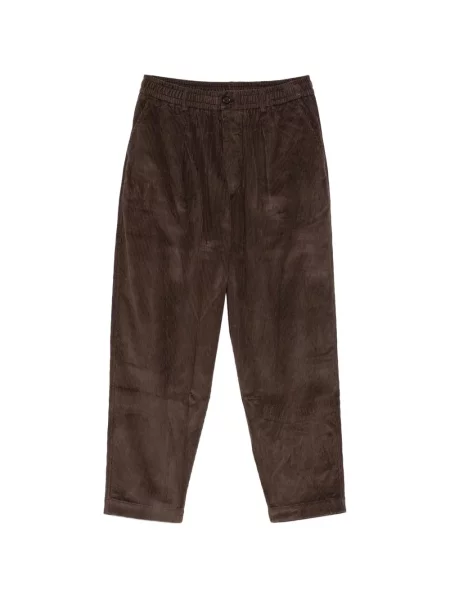 Pantaloni Universal Works de catifea cord maro