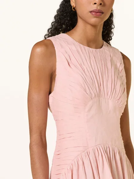 Aje. Šaty Medea Z Lnu růžová