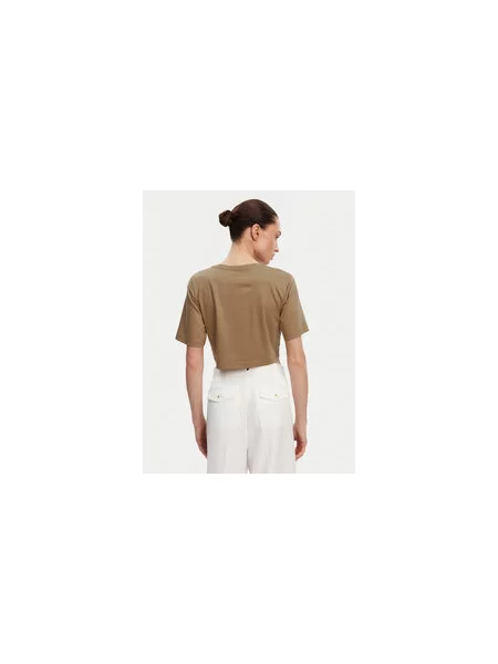 Max Mara Leisure Marškinėliai Regular Fit ruda