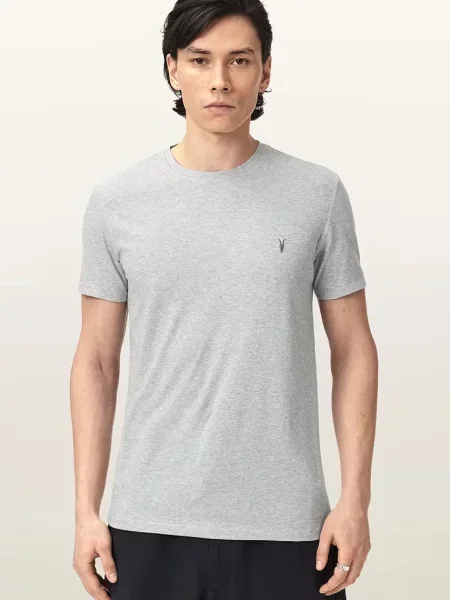AllSaints kratka majica TONIC paket 3 kosov siva