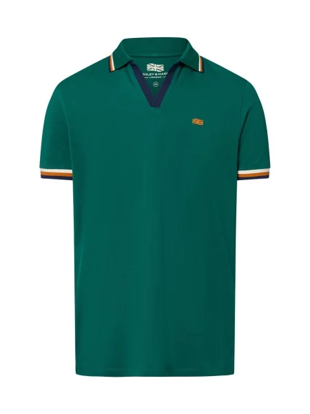 Finshley & Harding London koszulka polo Hector Mężczyźni jednolity S zielony