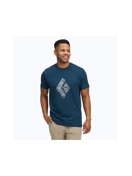 Футболка Black Diamond Engineered Tee SS Tee індиго чорна
