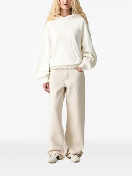 Pantaloni Adidas cu dungi cu platformă cu imagine negru