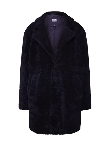 Urban Classics Palton de primăvară-toamnă Sherpa' negru