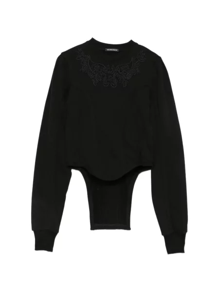 Hanorac Ann Demeulemeester asimetric negru