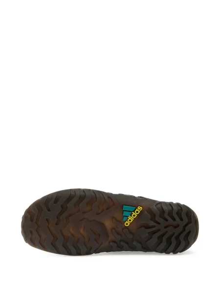 Papuci Adidas din piele de căprioară cu platformă verde