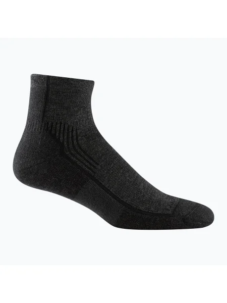 Мъжки чорапи Darn Tough Hiker Quarter onyx black trekking черно