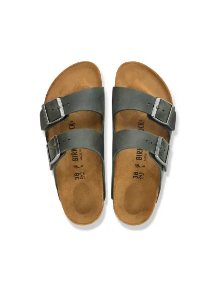 Birkenstock De piele șlapi Arizona BS | narrow fit verde