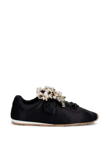 Sneakerși Jeffrey Campbell cu perle negru