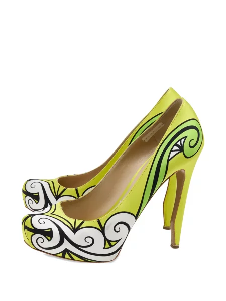 Pantofi cu toc Nicholas Kirkwood cu platformă verde