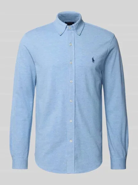 Koszula casualowa z listwą guzikową Polo Ralph Lauren niebieska