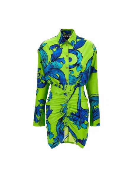 Sukienka jeansowa Versace Jeans Couture zielona