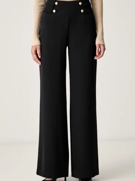 Marciano by Guess pantaloni straight pentru femei WHITNEY negru