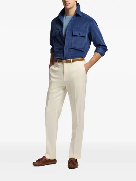 Samt košulja Ralph Lauren Purple Label plava