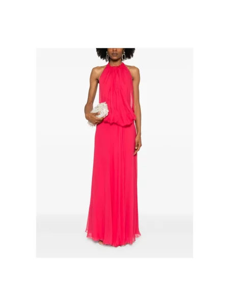 Sukienka maxi Alberta Ferretti różowa