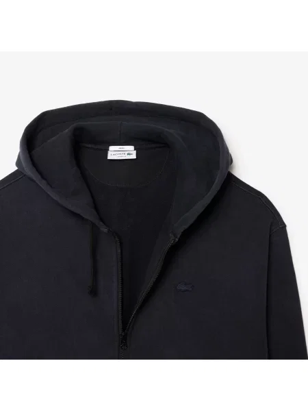 Lacoste Luźny Krój Bluzy Z Kapturem czarna