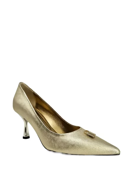 Pantofi cu toc Madison.maison din piele auriu