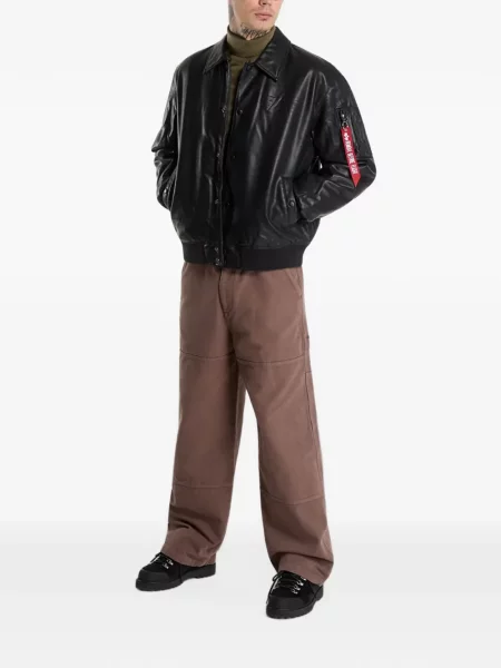 Geacă bomber Alpha Industries cu autograf negru