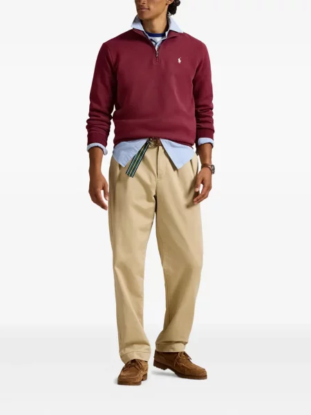 Ριγέ polo Polo Ralph Lauren με κουκούλα με αυτόγραφο λευκό