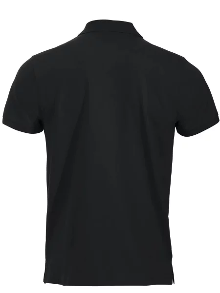 Clique Classic Lincoln S/S koszulka polo z bawełny nowoczesny krój – black czarna