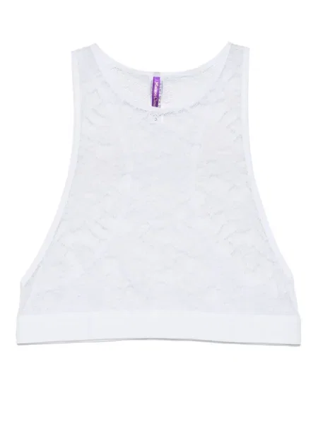 Sutien Maison Close din dantelă alb