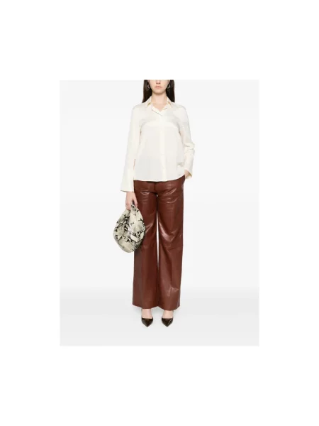 Lniana koszula Max Mara beżowa