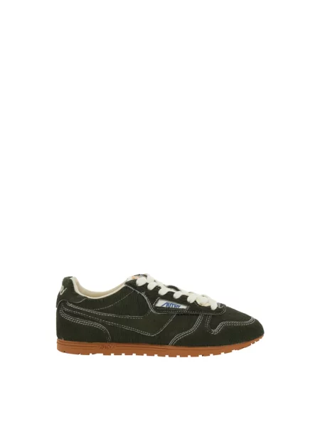 Sneakersy Autry zamszowe zielone