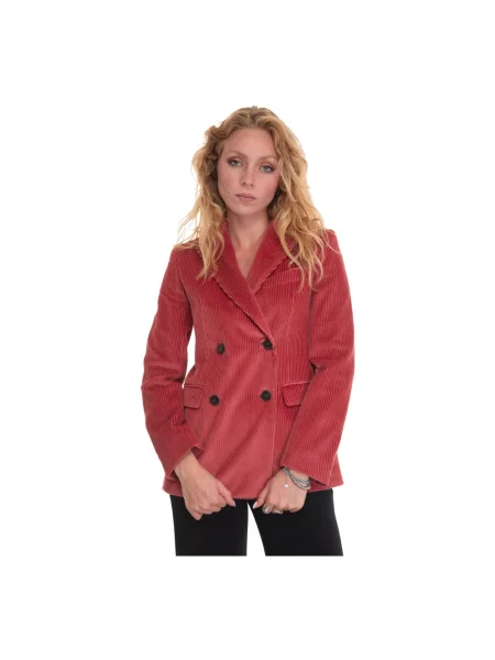 Marynarka Weekend Max Mara dwurzędowa czerwona