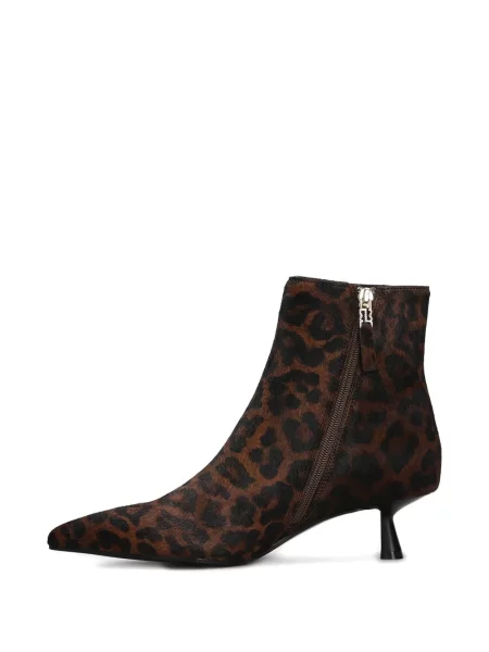 Botine Bibi Lou cu imagine cu imprimeu animal print maro