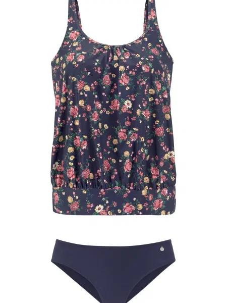 LASCANA Majica za kopanje / mešane barve modra