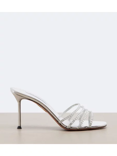 Papuci tip mules Aquazzura din piele