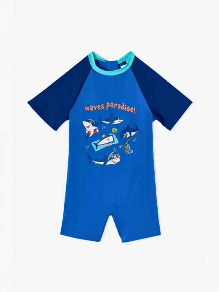 Penti Kupaće gaće PENTI Jungen Circus Badehose mit Hai-Print kobalt plava