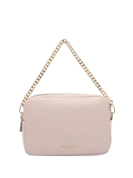 Koszulka Michael Michael Kors skórzana z falbankami garniturowa szara