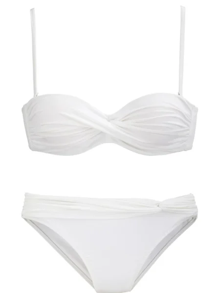LASCANA Costum de baie două piese alb