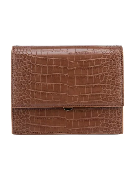 JW PEI Kézitáska JW PEI Sac Bandoulière Mini Flap Brown Croc' barna