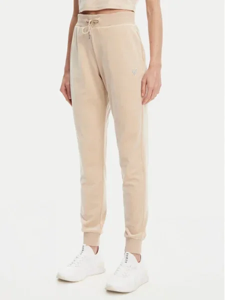 Guess Долнище анцуг бежов