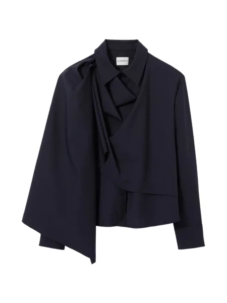 Sacou Claudie Pierlot drapate albastru