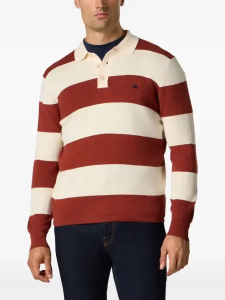 Поло тениска Brooks Brothers на райета