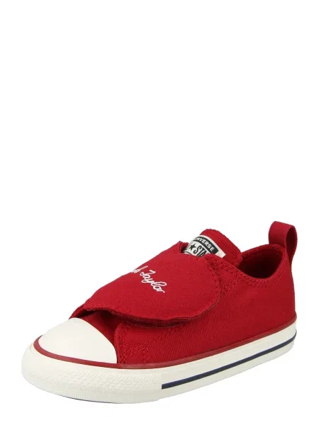 Modne superge Converse Chuck Taylor All Star One Strap Hearts Rdeča bela