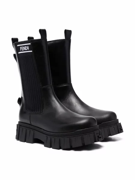 Botki dziecięce Fendi czarne