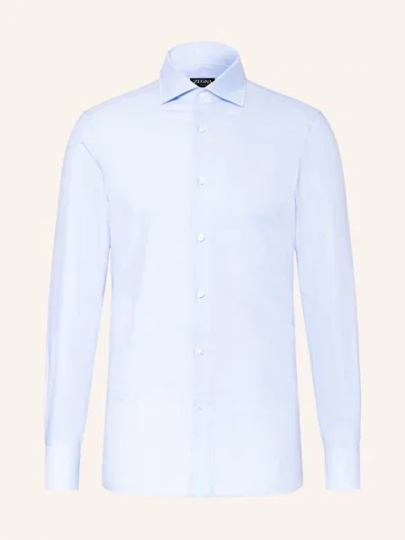 Zegna Košile Slim Fit tmavě modrá