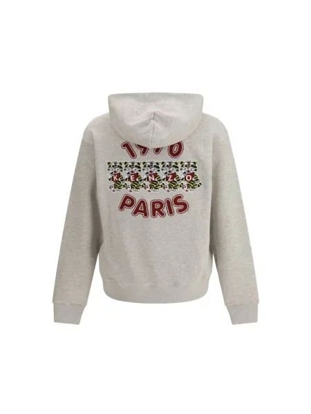 Bluza z kapturem Kenzo z kapturem szara