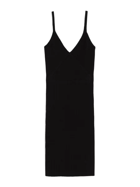 Bershka Rochie tricotat negru